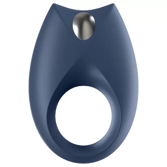 Satisfyer Royal One - aplikacijsko voden vibracijski obroček za penis za moške (moder)
