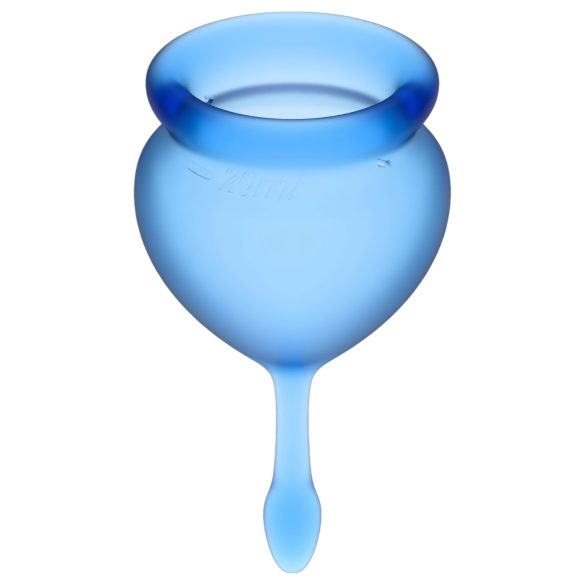 Satisfyer Feel Good - menstrualna skodelica set - modra - 2 kosa