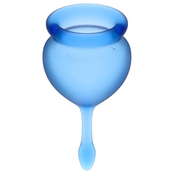 Satisfyer Feel Good - menstrualna skodelica set - modra - 2 kosa