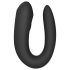 Satisfyer Double Joy - pametni vodoodporni vibrator za pare (črna)