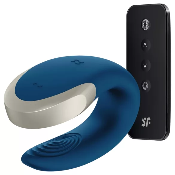 Satisfyer Double Love - vibrator za pare - modra
