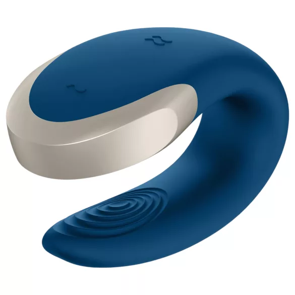 Satisfyer Double Love - vibrator za pare - modra