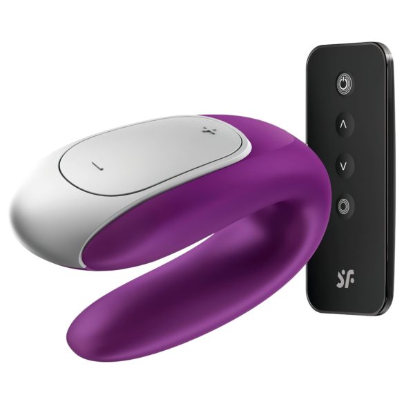 Satisfyer Double Fun – pametni vibrator za pare (vijolična)