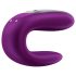 Satisfyer Double Fun – pametni vibrator za pare (vijolična)