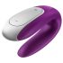 Satisfyer Double Fun – pametni vibrator za pare (vijolična)