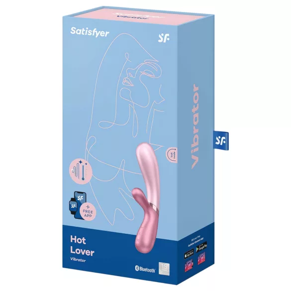 Satisfyer Hot Lover - vibrator z upravljanjem prek aplikacije (rožnat)