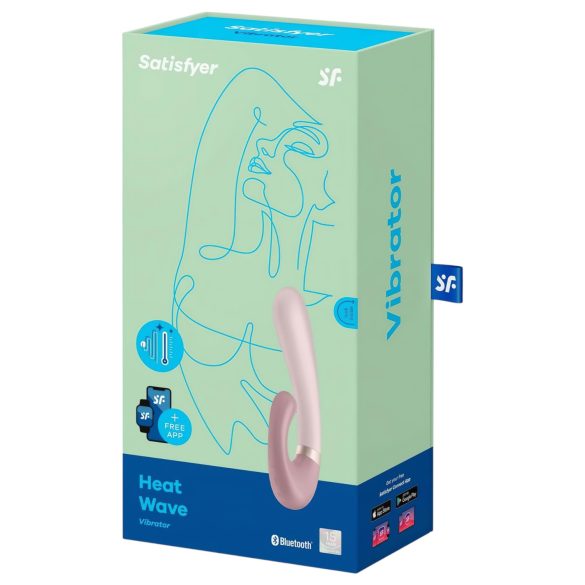 Satisfyer Heat Wave - pametni grelni vibrator z ročajem (bež)