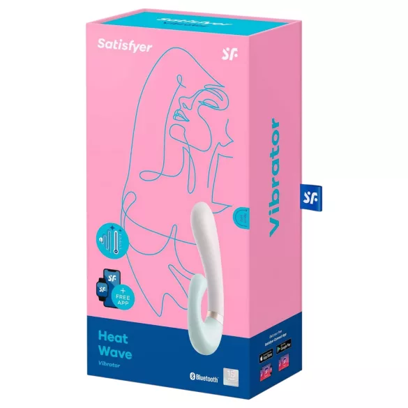 Satisfyer Heat Wave - aplikacijo upravljani grelni vibrator (meta)