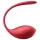 Satisfyer Shiny Petal - vibracijsko jajce na daljinsko upravljanje - rdeče