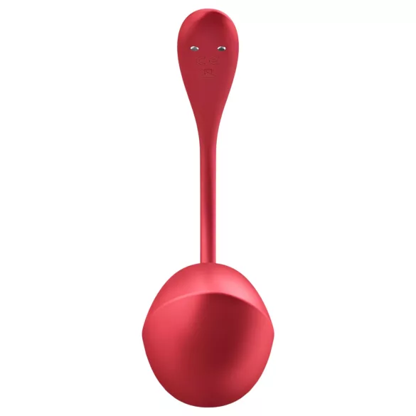 Satisfyer Shiny Petal - vibracijsko jajce na daljinsko upravljanje - rdeče