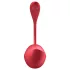 Satisfyer Shiny Petal - vibracijsko jajce na daljinsko upravljanje - rdeče