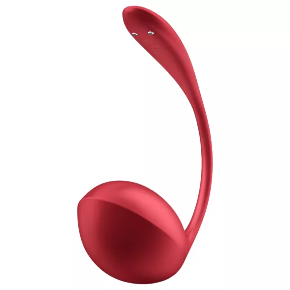 Satisfyer Shiny Petal - vibracijsko jajce na daljinsko upravljanje - rdeče