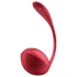 Satisfyer Shiny Petal - vibracijsko jajce na daljinsko upravljanje - rdeče