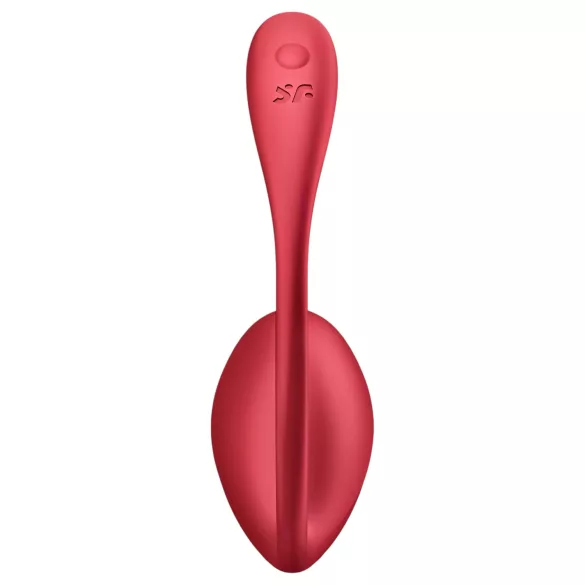 Satisfyer Shiny Petal - vibracijsko jajce na daljinsko upravljanje - rdeče