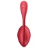 Satisfyer Shiny Petal - vibracijsko jajce na daljinsko upravljanje - rdeče