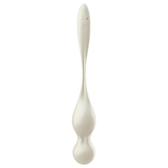 Satisfyer Love Birds 1 - vibracijska gejša kroglica z upravljanjem prek aplikacije (bela)