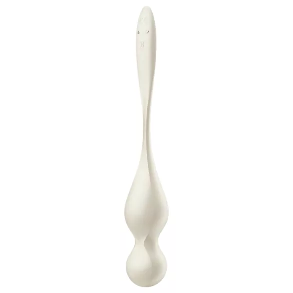 Satisfyer Love Birds 1 - vibracijska gejša kroglica z upravljanjem prek aplikacije (bela)