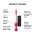 Satisfyer Love Birds 2 - z aplikacijo upravljane vibracijske gejša kroglice (rožnate)