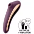 Satisfyer Dual Kiss - 2 v 1, vaginalni in klitoralni vibrator (vijoličen)