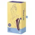 Satisfyer Dual Kiss - 2 v 1, vaginalni in klitoralni vibrator (vijoličen)
