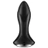 Satisfyer Rotator Plug 1 - analni vibrator z perlami (črn)