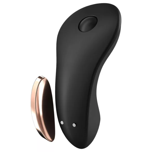 Satisfyer Little Secret - klitoralni vibrator - vodoodporen, pameten - črna
