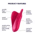 Satisfyer High Fly - vibracijski stimulator klitorisa na akumulator, vodoodporen (roza)