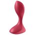 Satisfyer Backdoor Lover - analni vibrator, vodoodporen, polnilni, rdeč