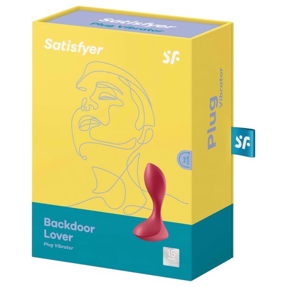 Satisfyer Backdoor Lover - analni vibrator, vodoodporen, polnilni, rdeč
