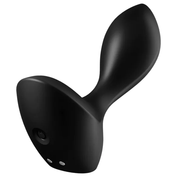 Satisfyer - analni vibrator za zadnjico - vodoodporen, polnilni, črn