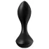 Satisfyer - analni vibrator za zadnjico - vodoodporen, polnilni, črn