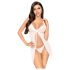 Penthouse After Sunset - prosojna babydoll s tangicami (bela) - M/L