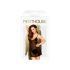 Penthouse Casual Seduction - čipkasta spalna srajca in tanga (črna) - M/L