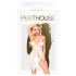Penthouse Sweet Beast - beli rožnat babydoll set - M/L