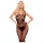 Penthouse Dirty Mind - odprt mrežast catsuit - črna - XL
