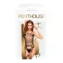 Penthouse Fatal Look - mrežasti komplet perila - črna - XL