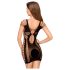 Penthouse Juicy Poison - naramnična mini obleka (črna) - XL