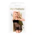 Penthouse Ecstasy Queen - mrežasta obleka - črtasta - črna