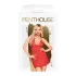 Penthouse Bedtime Story - negliže in tanga - rdeča - M/L