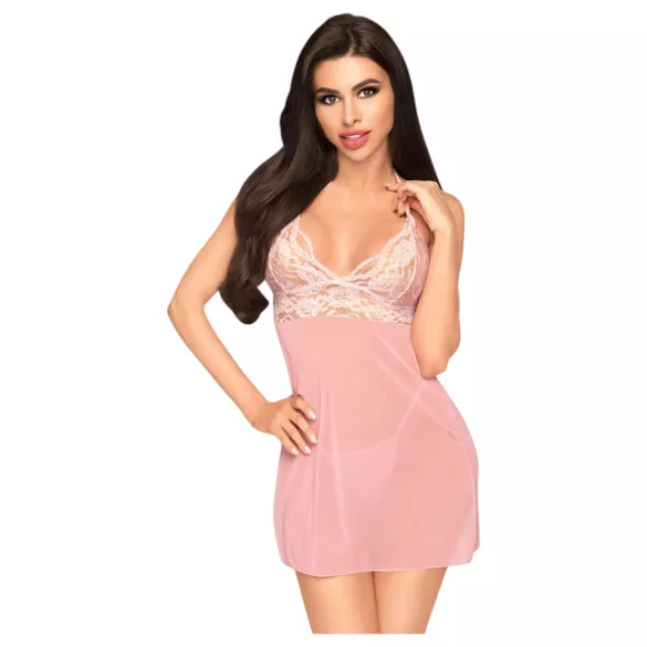 Penthouse - seksi negliže in tangice - roza - L/XL
