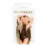 Penthouse Toxic Powder - body z naramnicami - črna - M/L
