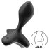 Satisfyer - analni vibrator z akumulatorjem - črn