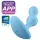 Satisfyer Deep Diver - aplikacijsko vodeni analni vibrator (moder)