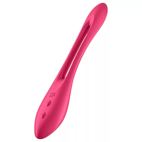 Satisfyer - fleksibilni vibrator za pare - polnjenje USB - rdeča