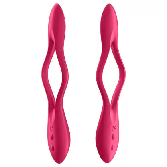 Satisfyer - fleksibilni vibrator za pare - polnjenje USB - rdeča