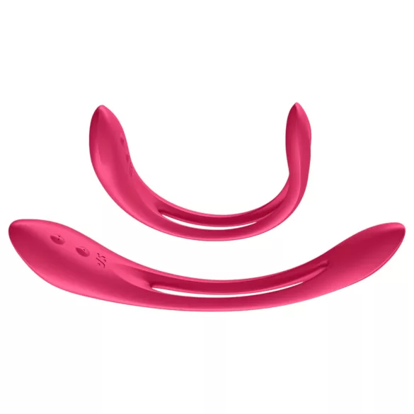 Satisfyer - fleksibilni vibrator za pare - polnjenje USB - rdeča