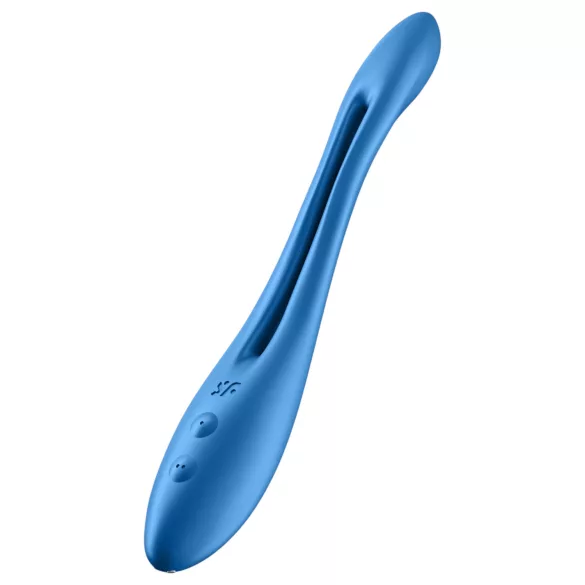Satisfyer - vibracijski parni stimulator - upogljiv, polnilen - moder