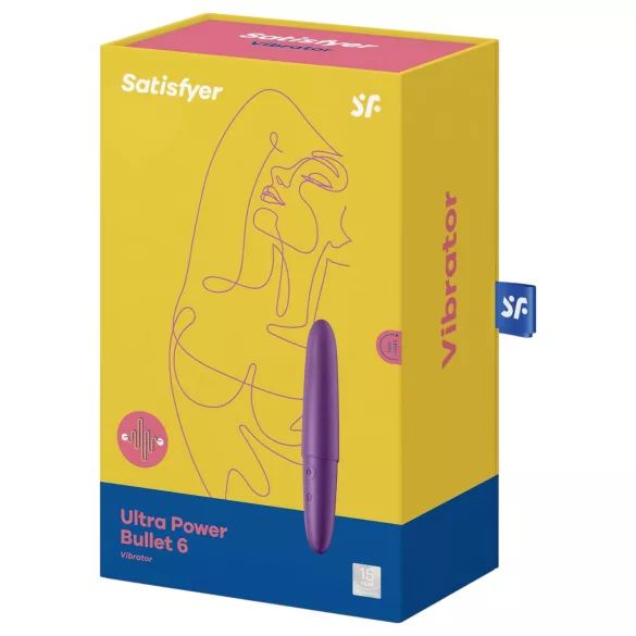 Satisfyer - mini vibracijski stimulator - vodoodporen, polnljiv, vijoličen