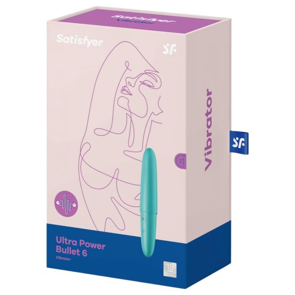 Satisfyer - vibrator bullet - vodoodporen - turkizen