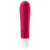 Satisfyer - mini vibracijski stimulator - akumulatorski, vodoodporen, rdeč